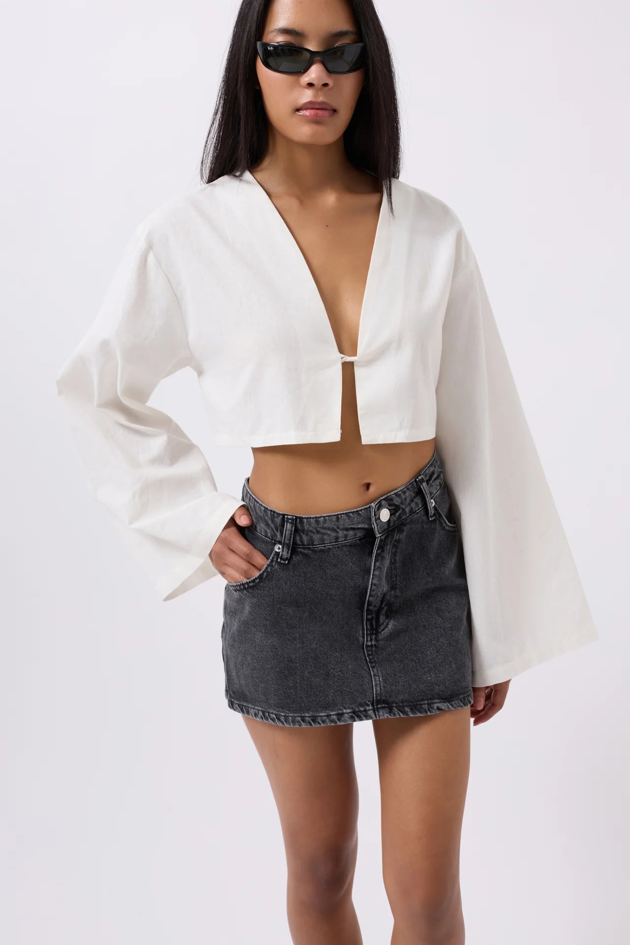 Asymmetrical Mini Skirt