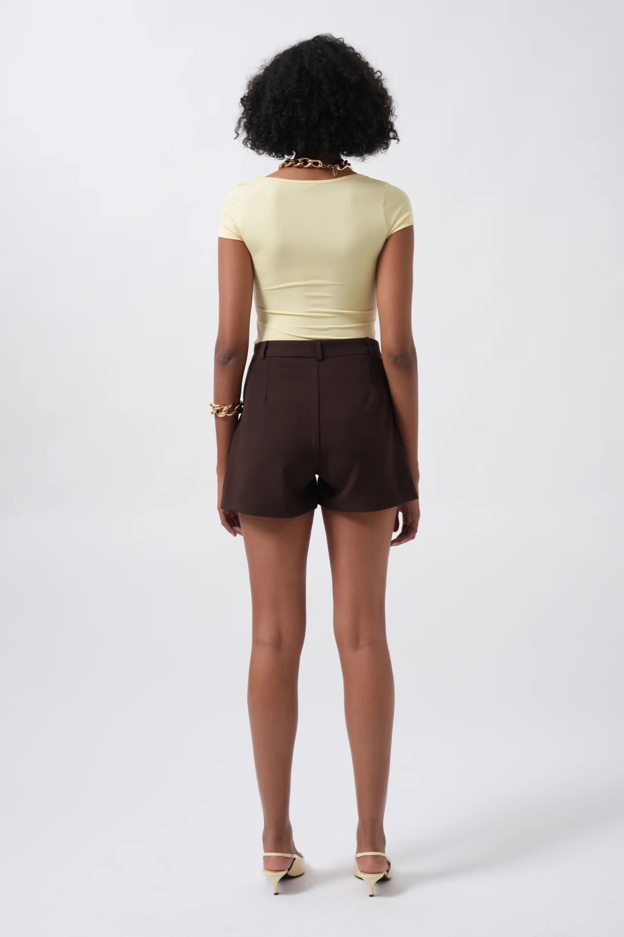 Window Detail Mini Decollete Blouse