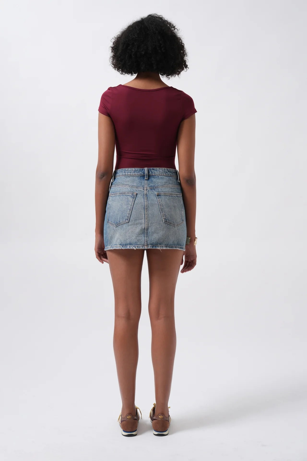 Window Detail Mini Decollete Blouse