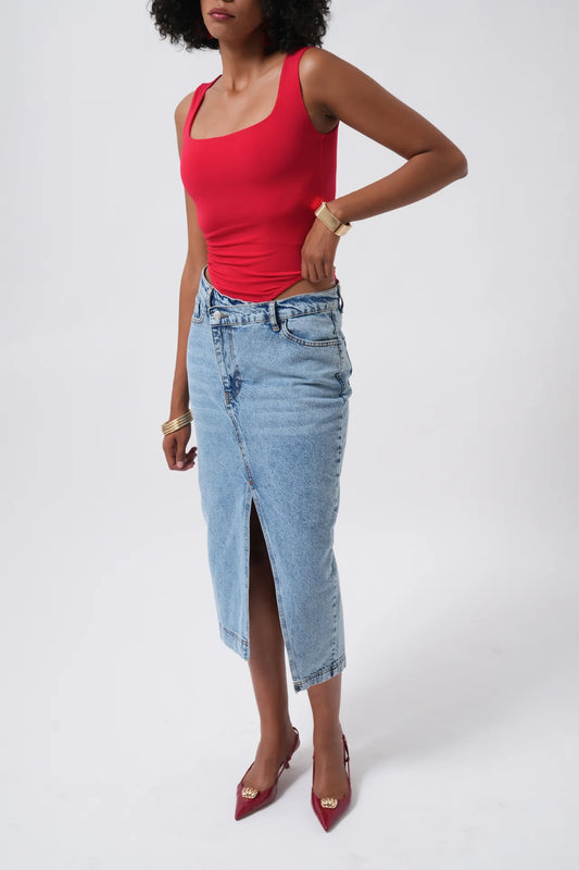 Square Neck Thick Straps Bodysuit