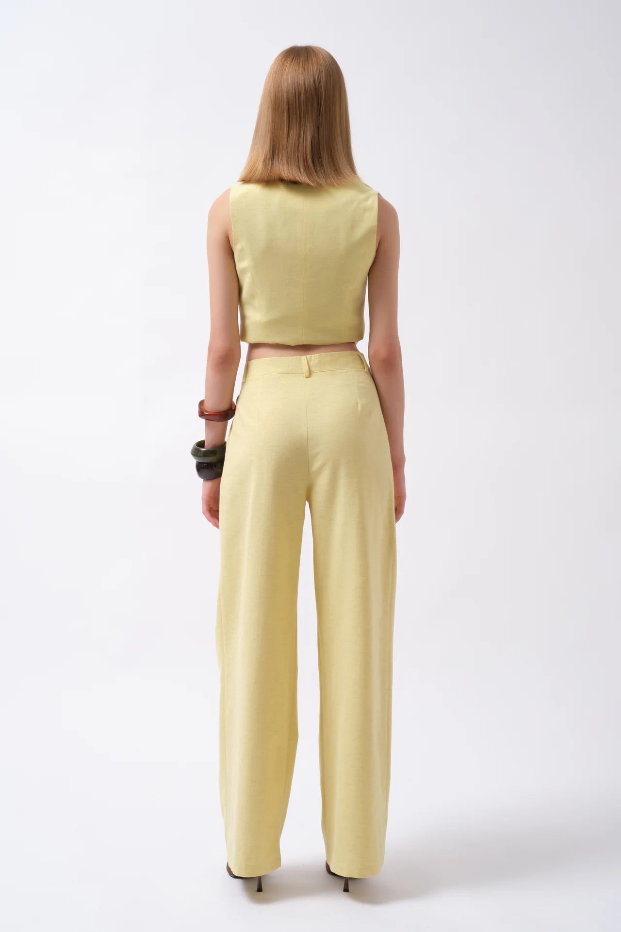 Double Pleated Palazzo Trousers