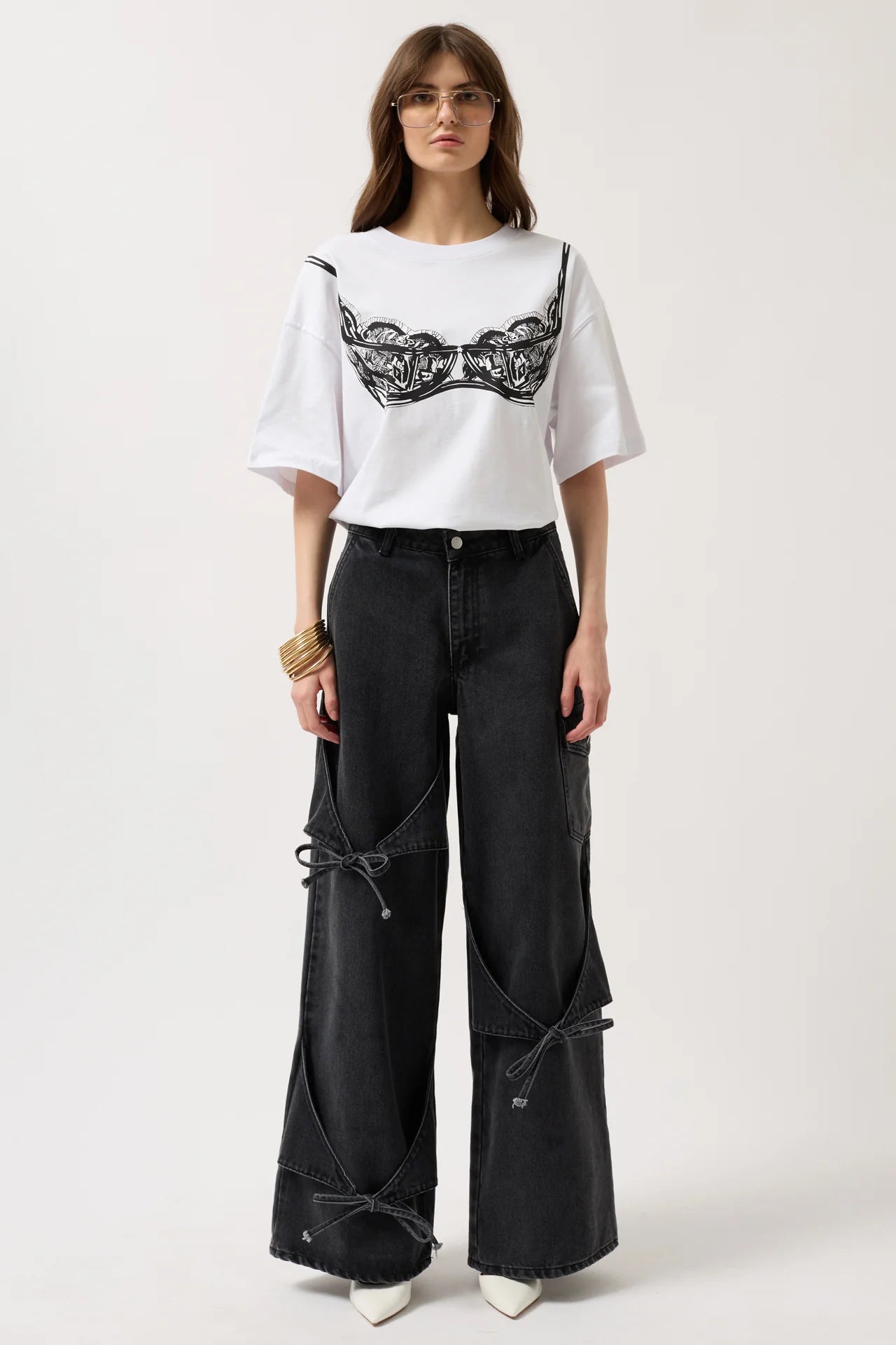 Wide Leg Black Jeans