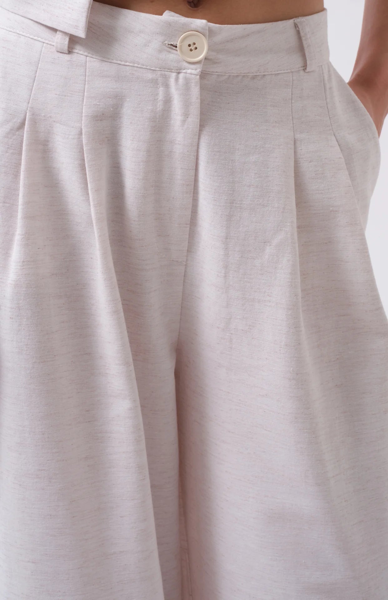 Double Pleated Palazzo Trousers